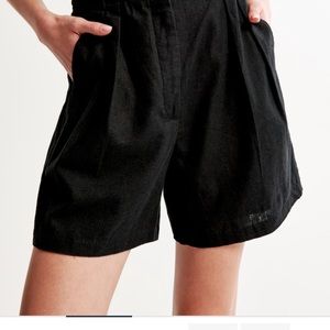 Abercrombie Linen-Blend Tailored Shorts